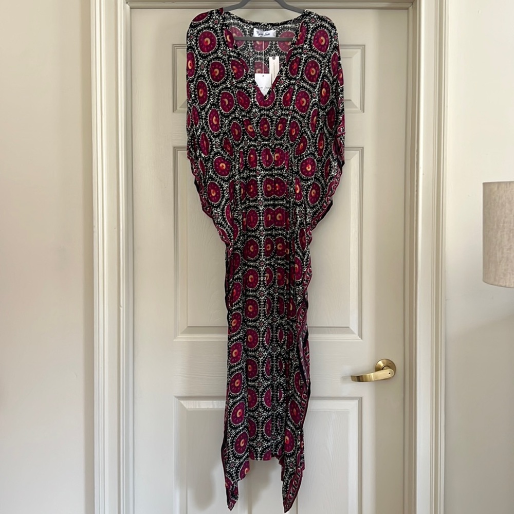 NWT - Rujuta Sheth - purple and navy colorful maxi - one size - Anthropologie